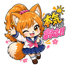 いつでも本気（マジ）女の子の日常スタンプ