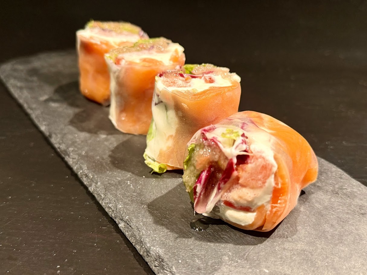 旬食材の生春巻き